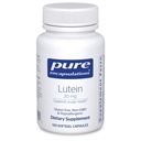 Pure Encapsulations Lutein 20 mg | Hypoallergenic Antioxidant Support for Healthy Visual Function* | 120 Softgel Capsules