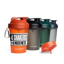 Smartshake Lite 4 Pack 600 ml/20 oz Protein Shaker Bottle | Silent Mixing, Leak-Proof Shaker Bottle | Shaker Cups For Protein Shakes | Gym Shaker Bottle | Durable, BPA-Free, Dishwasher Safe | Nature
