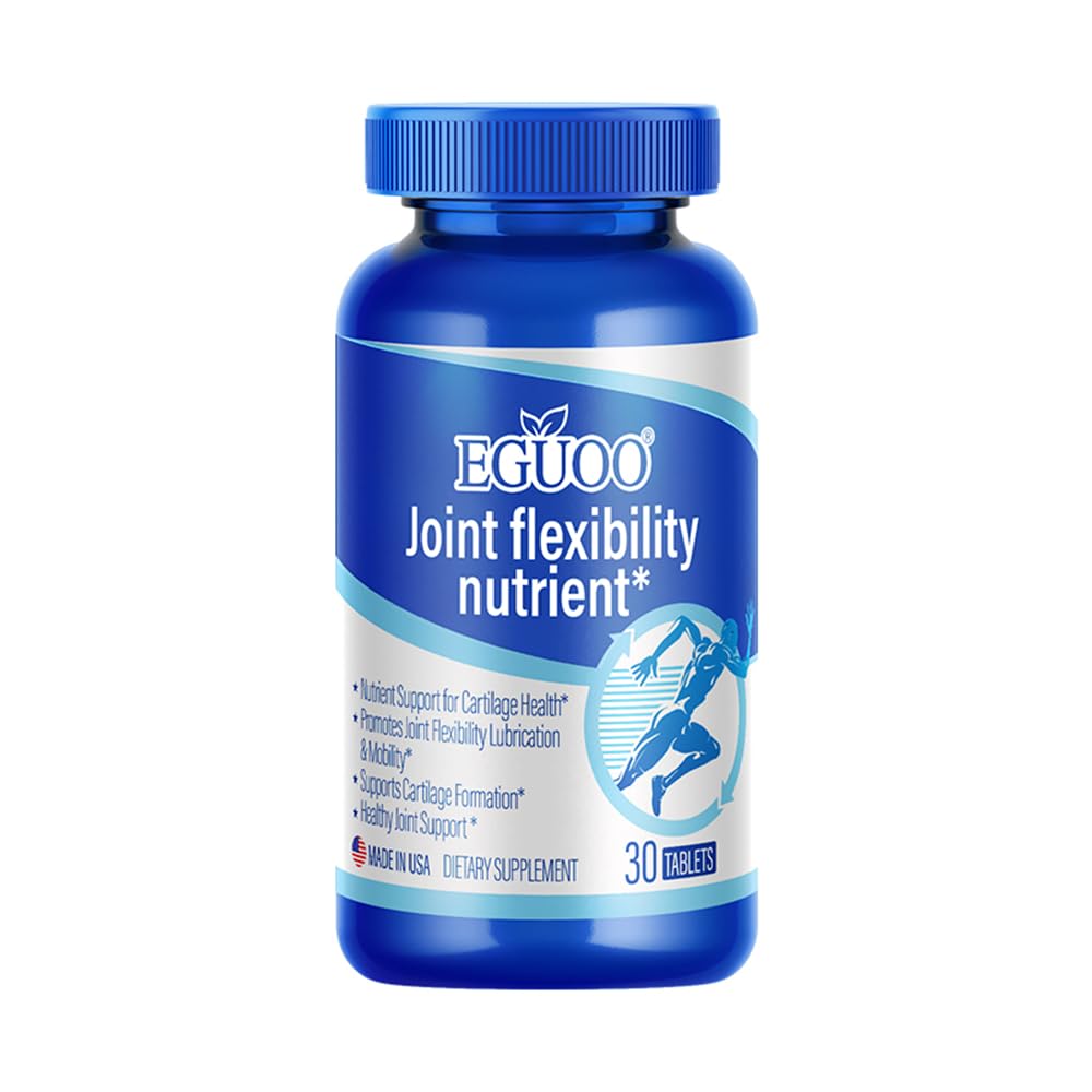 Joint Flexibility Nutrient Supplement with Glucosamine, MSM, Chondroitin and Turmeric for Women and Men, 30 Tablets