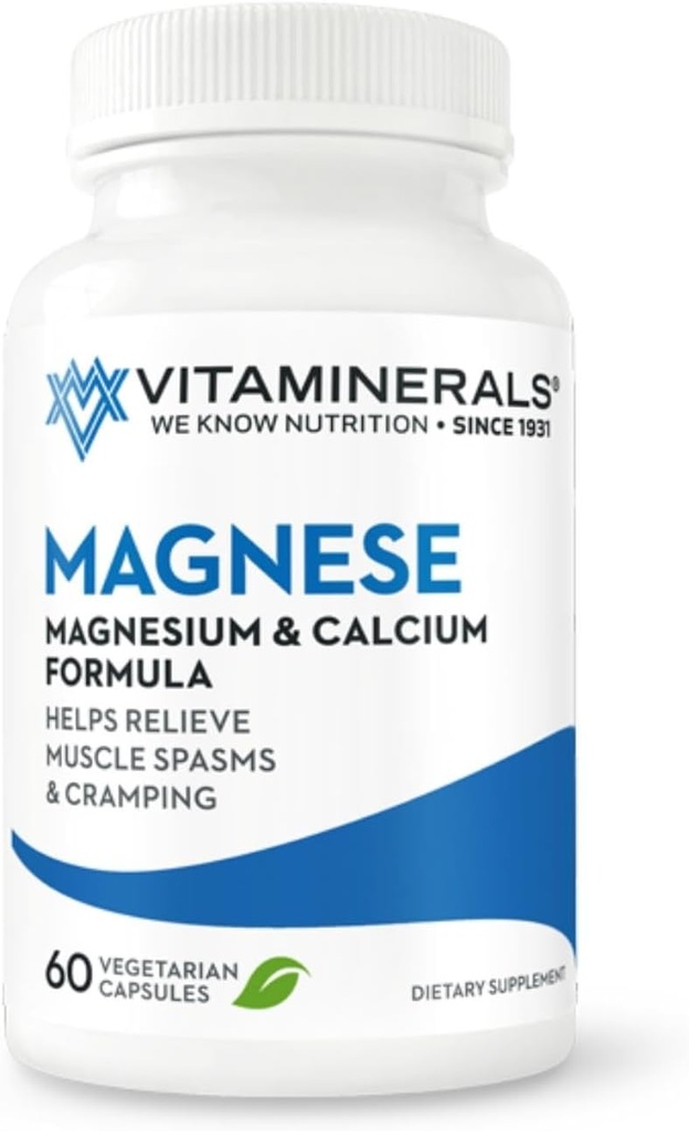 VITAMINERLES 10 Μαγνησία® Οστών & μυών Υποστήριξη 60 Veggie Caps