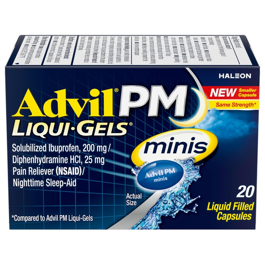 Advil PM Liqui-Gels Minis, 20 Liquid Filled Capsules