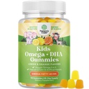 Παιδιά DHA Omega 3 Gummies για τα παιδιά - Delicious Fish Free DHA Omega 3 Gummies με χορτοφάγους 6 9 για το Vision Brain & Anunity - μη ΓΤΟ συμπλήρωμα ψάρια & γλουτένη Δωρεάν 1 μήνα