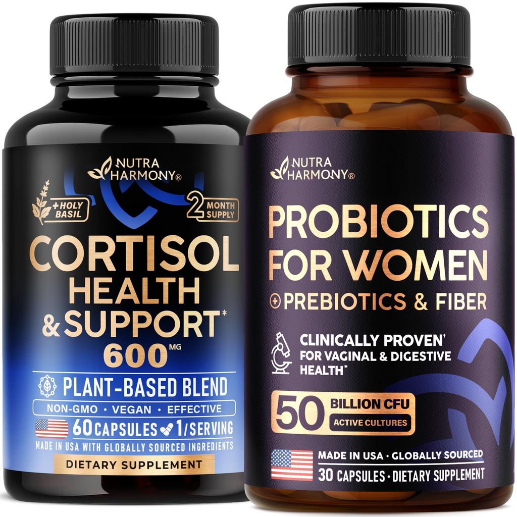 NUTRAHARMONY Cortisol Support & Probiotics for Women Capsules