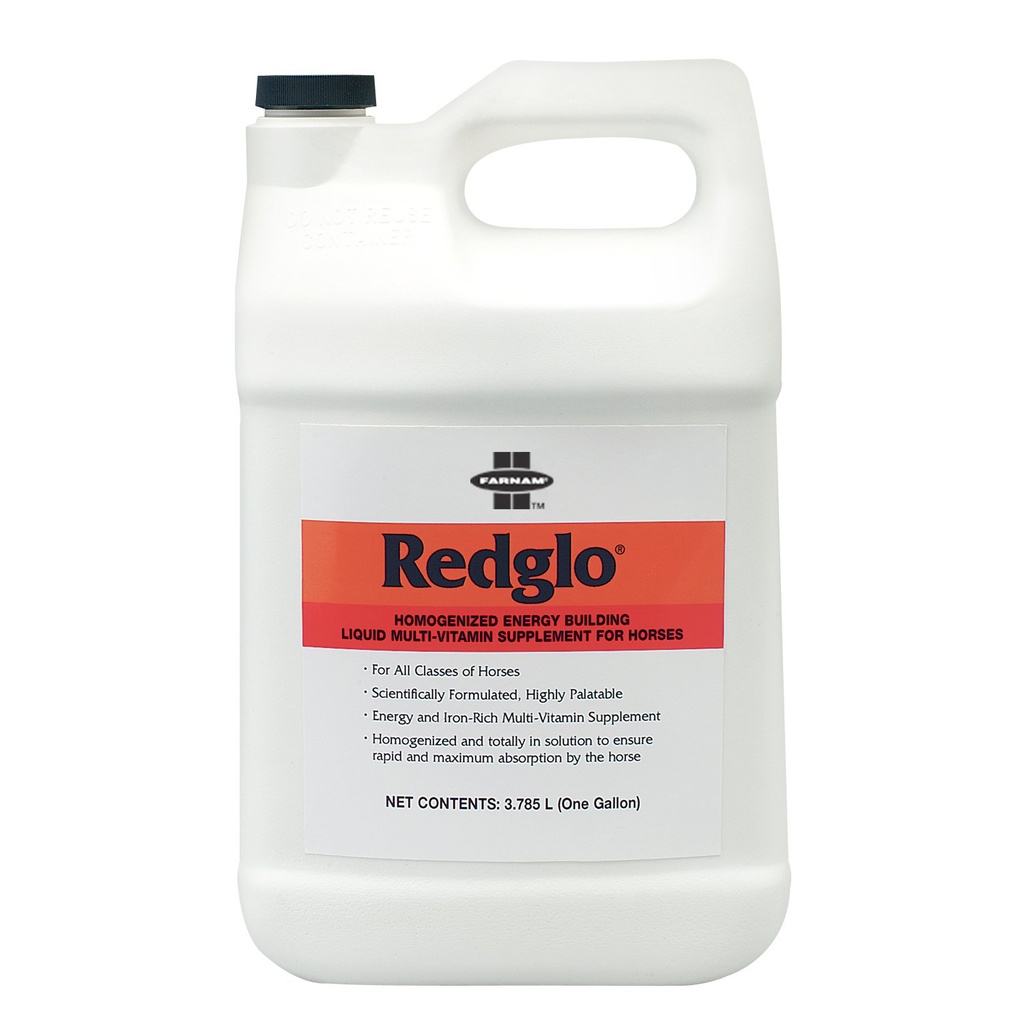 Farnam Redglo Liquid Multi-Vitamin Supplement for Horses, 1 gallon, 80121