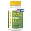 Noor Vitamins Energy+ Multivitamin; Halal Vitamin for Energy Production & Immunity, 26 Vitamins & Minerals, Black Seed, Dates, Honey, for Men & Women. Ζελατίνη Δωρεάν, 2 Μήνες προσφοράς