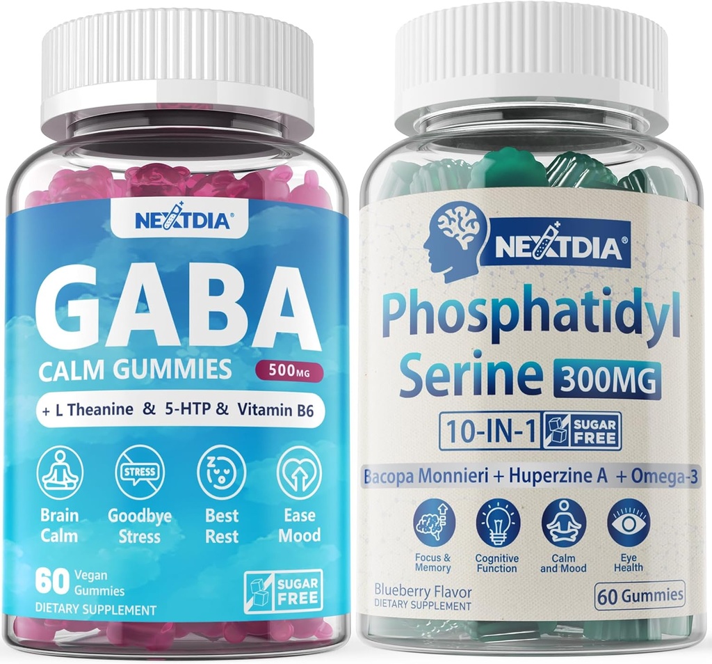 Bundle - Phosphatidylserine Gummies 120 κόμητες + GABA Gummies 120 κόμητες