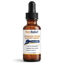 Pet Relief Advanced Vision, Gentle Daily Eye Support Drops for Dogs, Helps Maintain Clear & Comfortable Eyes, Clears Debris, Reduces Cloudiness, Easy Dropper Bottle