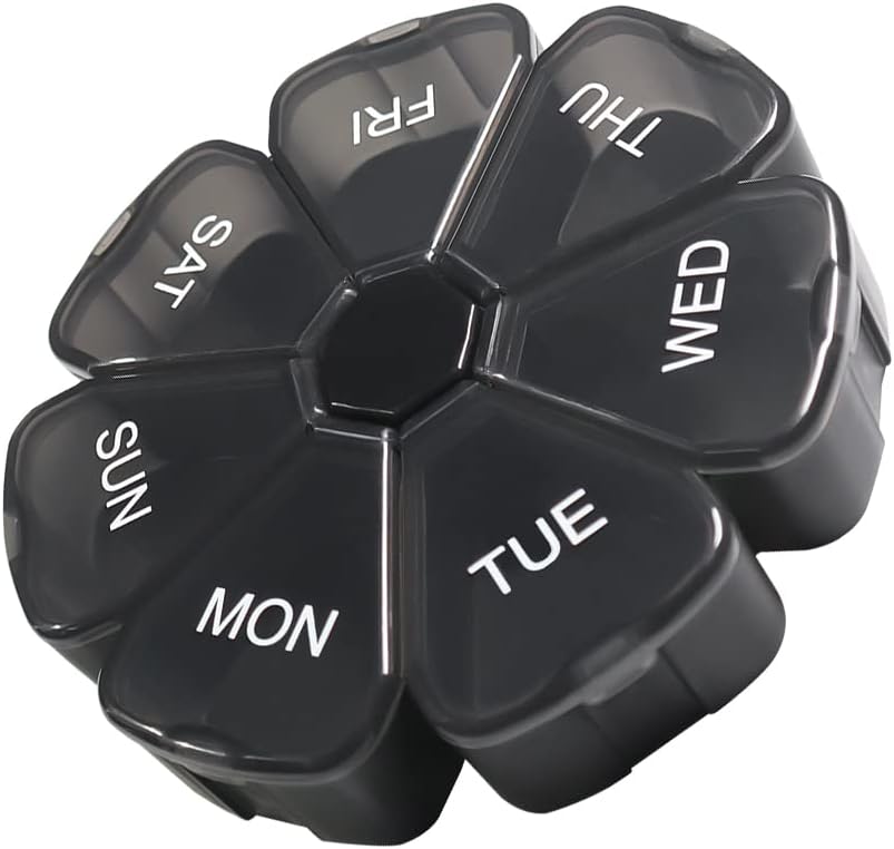 Weekly Large Pill Organizer 7 Day, Pill Box, Pill Case, Pill Container, Travel Pill Organizer, Hill Holder, Pill Box 7 Day, Pill Dispenser, Fish Oil, Χάπια, Συμπληρώματα, Βιταμίνες, Medicine Organizer