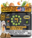 Googipet Premium 10 σε 1 Σκύλος Βιταμίνες Πολυβιταμίνη Μασώμενα με προβιοτικά για την υγεία των ούλων, βιταμίνες σκύλου και συμπληρώματα w/Vitamin C & Γλυκοζαμίνη για την κοινή υποστήριξη (Chicken & φυτική γεύση)