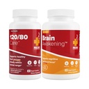 Redd Remedies 120/80 Care, 60 Capsules, and Brain Awakening, 120 Capsules