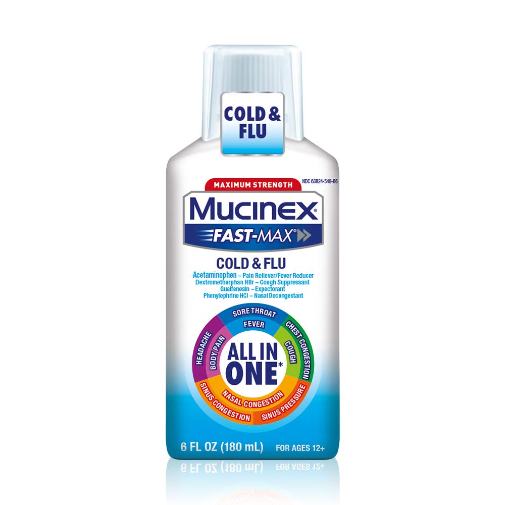 Mucinex Fast-Max Severe Cold Relief Liquid, 6 oz
