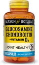 MASON NATURAL Glucosamine Chondroitin Plus Vitamin D3 - Υποστηρίζει την κοινή και την υγεία των οστών, βελτιωμένη κινητικότητα και ευελιξία, 160 κάψουλες