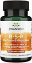 Swanson R-5-P (Riιβοφλαβίνη-5-Φωσφάτη) - Συμπλήρωμα Βιταμίνης Β2 Προώθηση Ενέργειας, Μεταβολισμού & Οράματος Υγείας - Φυσικής Ευεξίας Φόρμουλα - (60 Κάψουλες)