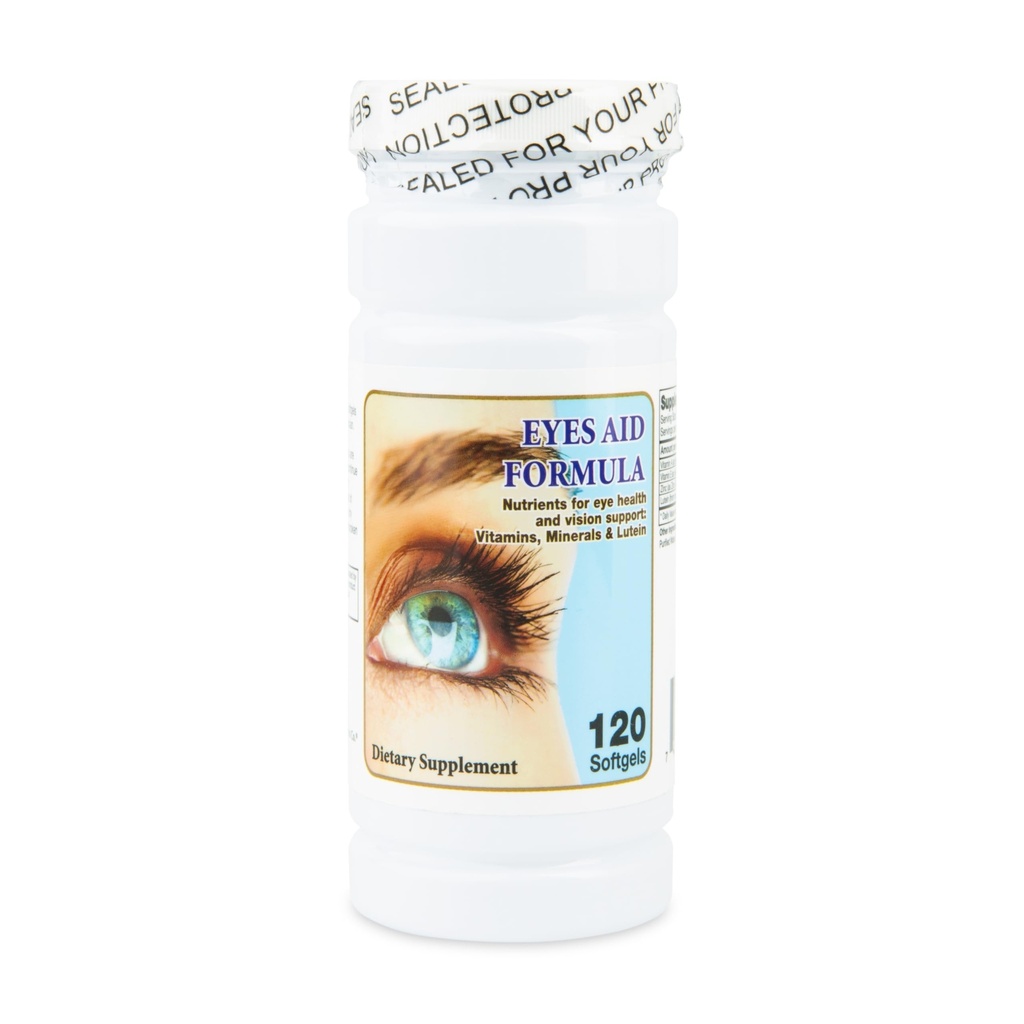 Nu-Health Eyes Aid Formula Lutein 30mg Eye Vitamins Zinc, 120 Softgels