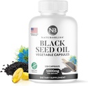 NaturoBliss Black Seed Oil - 150 κάψουλες Softgel Skin Health (Non-GMO & Vegan) Premium Ψυχρό-Press Nigella Sativa Παραγωγή Αμιγούς Μαύρου Λαδιού Κύμινου - 1000mg ανά 2 κάψουλες Σερβίρισμα - 75 Σερβιέτες