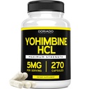Yohimbine HCL 5mg για άνδρες και γυναίκες (270 κάψουλες) More Poent Than Yohimbe Bark Powder - Quality Guarante - Third Party Tested for Potency & Purity - Vegan, Gluten Free & Non-GMO - USA Made
