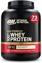 Βέλτιστη διατροφή Gold Standard 100% πρωτεΐνη Whey σκόνη, λευκή σοκολάτα, 5 λίρες (συσκευασία Μαΐου Vary)