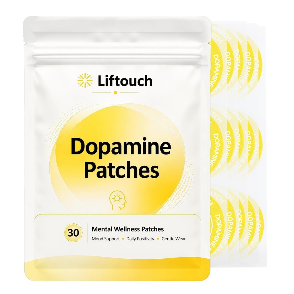 Dopamine Patches for Concentration, Positivity & Motivation – Natural Mood Support Patches to Help Balance Dopamine & Serotonin and Maintain Emotional Stability Daily