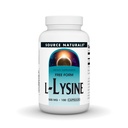 Source Naturals L-Lysine Free Form -Amino Acid Supplement Supports Energy Formation & Collagen - 100 Κάψουλες
