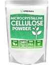 XPRS Nutra Μικροκρυσταλλική Κυτταρίνη Σκόνη - Odorless Cellulose Fiber Powder - 100% Pure Powdered Cellulose Supplement is an Insolute Fiber for Pill Binder Mix and Cellulose Paste (1,10 Λίρες)