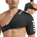 REVIX Large Shoulder Ice Pack for Rotator Cuff Cold Therapy, Premium Solid Gel Shoulder Ice Pack XL with Soft Lycra, Reusable Large Cold Pack for Men and Women Post-Workout Recovery & Discomfort