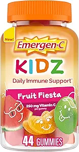 Emergen-C Kids Daily Immune Support Dietary Supplements, Flavored Gummies with Vitamin C and B Vitamins, Fruit Fiesta Flavored Gummies, Back to School Essentials - 44 Count