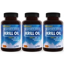 BioEmblem 3 Πακέτο Ανταρκτικής Krll Oil 1000mg Softgels, Omega-3s Oil με υψηλά επίπεδα της EPA + DHA, Ασταξανθίνη, και φωσφολιπίδια, υποστηρίζει την υγεία του εγκεφάλου, 180 Count μη GMO, χωρίς γλουτένη, 90 ημέρες προσφοράς