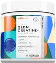 GLDN Creatine - Creatine Monohydrate with HMB for continuous Muscle Support and Recovery with Vitamin D3 and K2 for Bone and Joint Health - Σχεδιασμένο για γυναίκες και άνδρες - Μη αρωματισμένη σκόνη - 30 Σερβίρετε