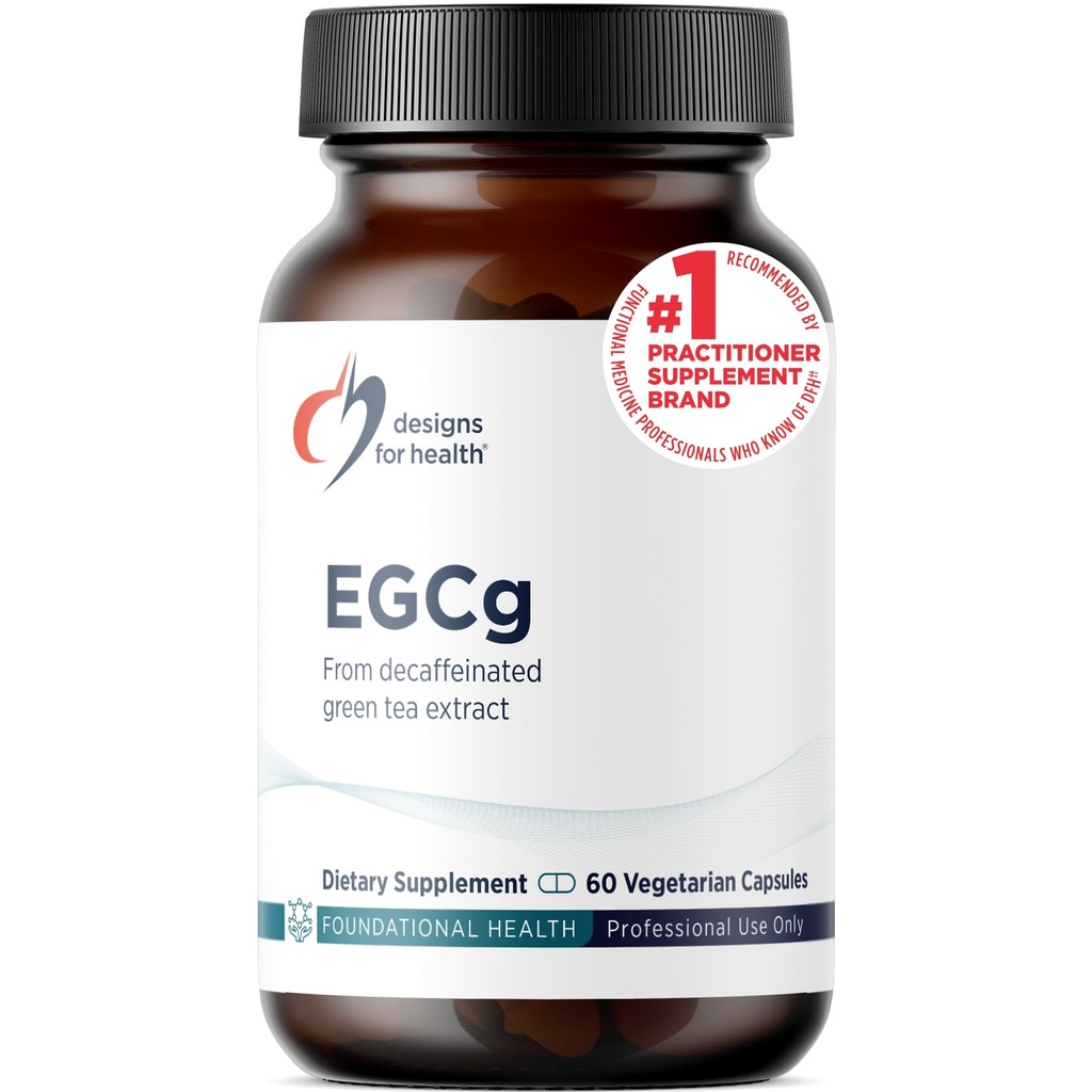 Designs for Health EGCg - Αποφλοιωμένο εκχύλισμα πράσινου τσαγιού (225mg) + Συμπληρώματα αντιοξειδωτικών πολυφαινολών - Χάπια πράσινου τσαγιού μη GMO Vegan (60 κάψουλες)