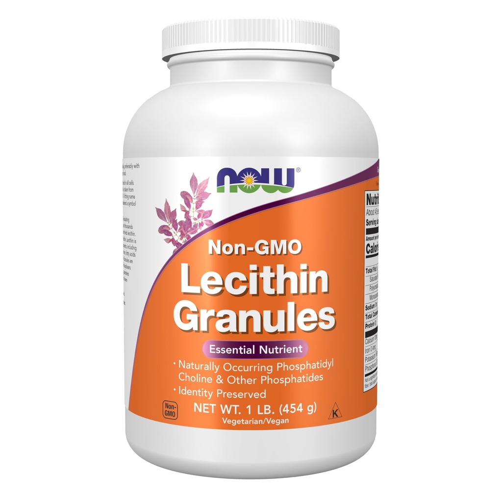 NOW Supplements, Lecithin Granules with naturally occurring Phosphatidyl Choline and Other Phosphatides, 1-Pound