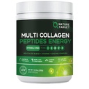 ΦΥΣΗ ΣΤΟΧΟΣ Multi-Collagen-Peptides-Powder - Υδρολυμένο κολλαγόνο με ενεργειακό μείγμα + Πολυβιταμίνη & Ορυκτά, Υποστηρίζει την ενέργεια δέρμα νυχιών & κοινών, μη GMO, 35 εξυπηρετούν