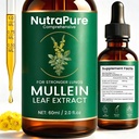 Mullein Drops for Lungs, Pure Mullein Extract Drops - Lung Detox Formula with Organic Mullein Leaf Extract & Chlorophyll - 2 FL.OZ (1 PCS)