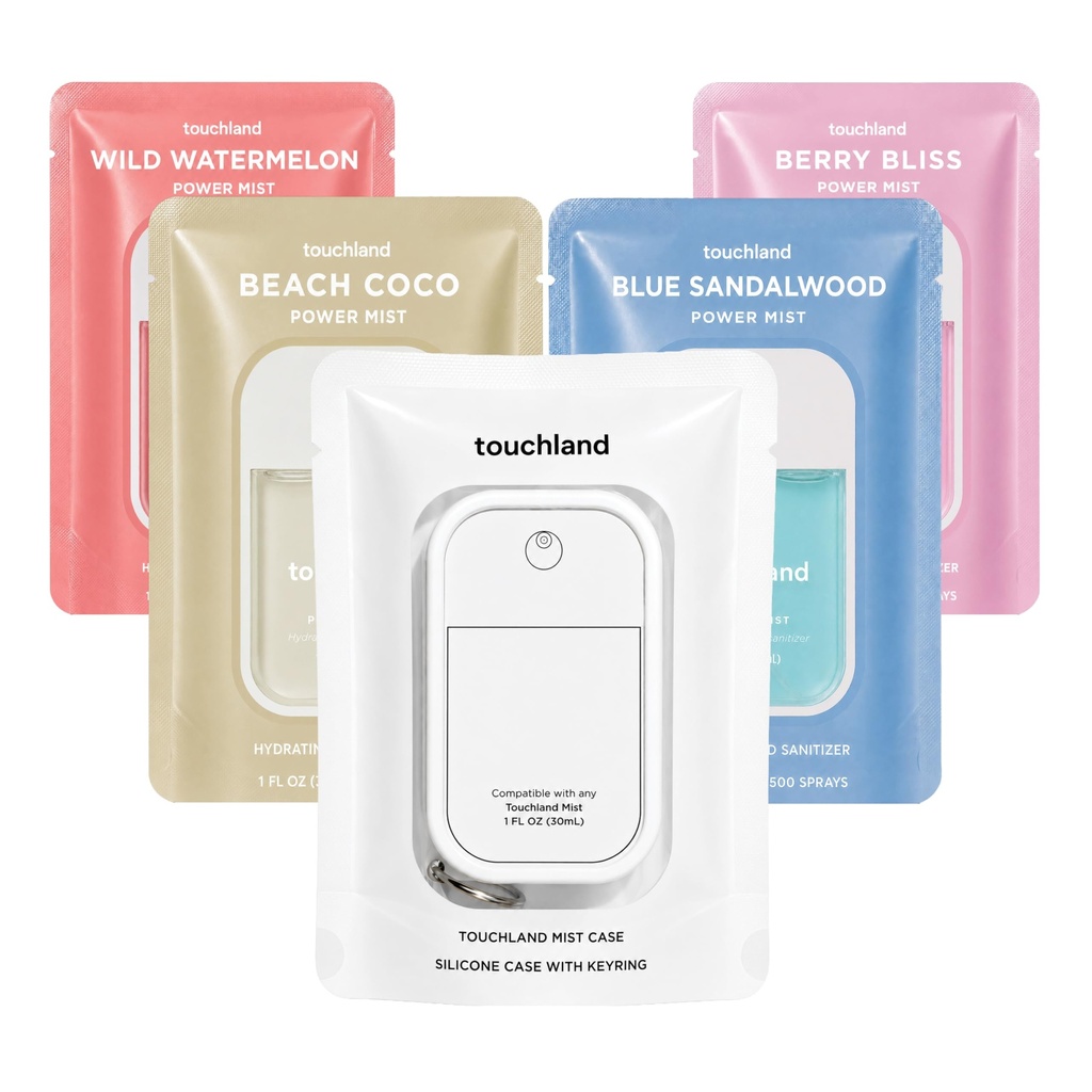 Touchland Dream 5 Hand Sanitizer Spray + Case Set, 1 FL OZ