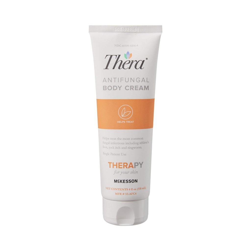 Thera McKesson’s Antifungal Cream, 2% Miconazole Nitrate, Body, Skin, Athletes Foot Treatment - Relief for Ringworm, Jock Itch - 4 oz