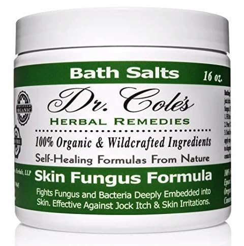 Dr. Cole’s Organic Herbal Skin Fungus Soaking Salts – May Assist with Skin Fungus Infections, Jock Itch, Athlete’s Foot, etc