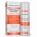 Vive Care Antifungal Powder - 2% Miconazole Nitrate - Jock Itch & Athlete’s Foot Treatment for Men & Woman - Anti Fungal Moisture Absorbing, Skin Protection, Friction Relief - 3oz Bottle (1)
