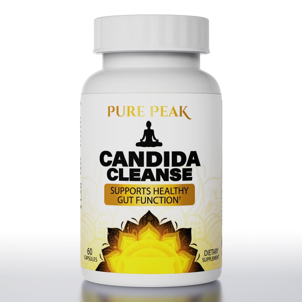 Candida Cleanse - Gut & Colon Support (60 Κάψουλες) - για άνδρες & γυναίκες - Φυσικά Βότανα για Εντερική Αποτοξίνωση - Ρίγανο Φύλλο, Wormwood, Μαύρο Καρύδι, Καπρυλικό Οξύ