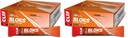 CLIF BLOKS - Orange Flavor with Caffeine - Energy Chews - Non-GMO - Plant Based - Fast Fuel for Cycling and Running - Quick Carbohydrates and Electrolytes - 2.12 oz. (18 Count) (Pack of 2)