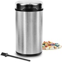 Electric Pill Crusher, Metal Pill Grinder, Pill Crusher Fine Powder - Grind and Pulverize Multiple Pills & Vitamins Tablets to Fine Powder, Suitable for Elderly Care, Feeding Tube & Pet Pills (Grey)