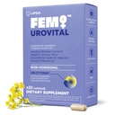 FEM Urovital Bladder Control Supplements - Overactive Bladder, Leakage & Urgency Relief - Non-Hormonal Urinary Tract Health Support for Women - 30 Capsules