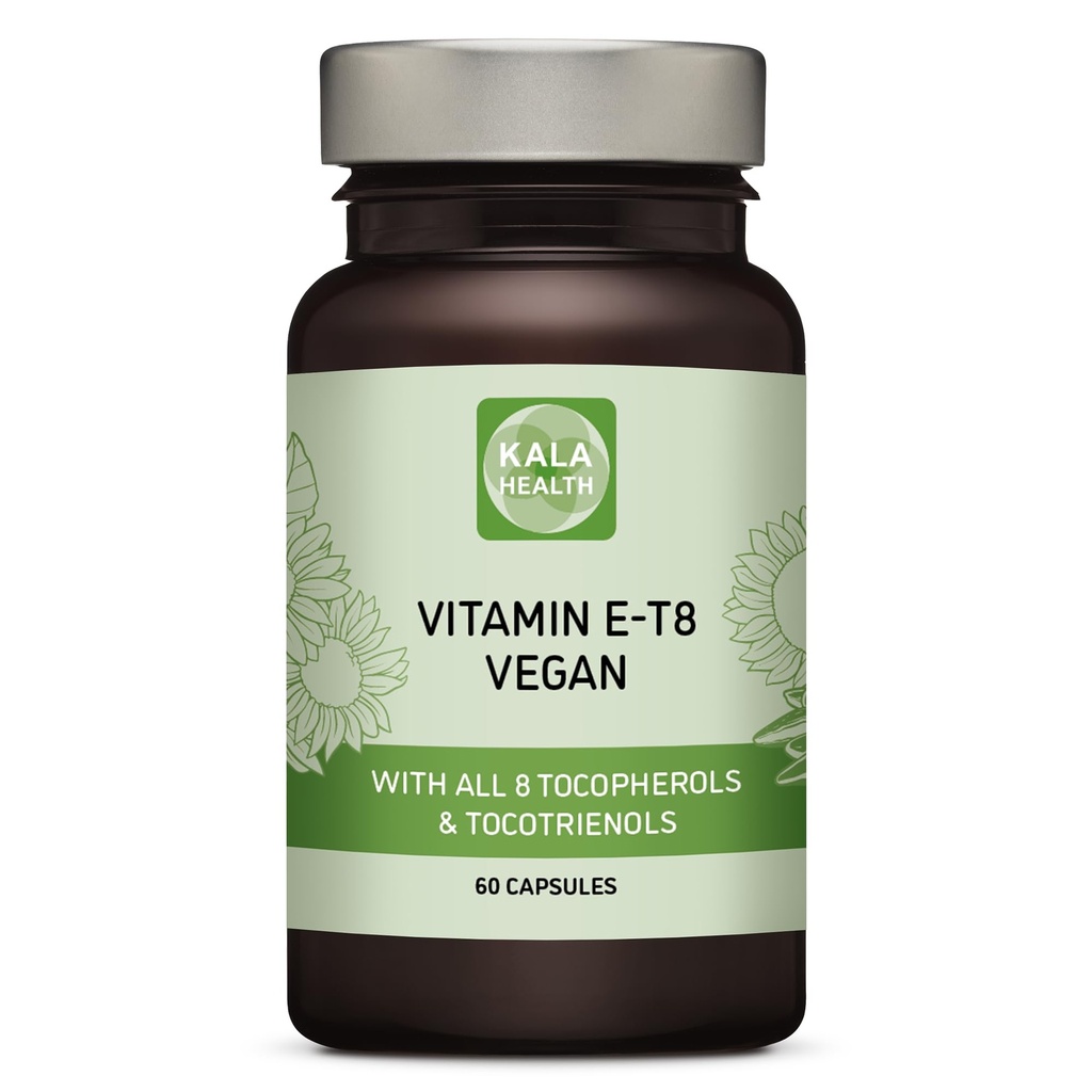 Μοναδική Vegan Formula με 8 τοκοφερόλες και τοκοτριενόλες Βιταμίνη Ε – Δεν περιέχει PAH, βαρέα μέταλλα, μολυσματικά ή συντηρητικά - Πιστοποιημένα Βιώσιμα - Μαλλιά, Ουλές και Δέρμα (60)