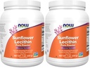 NOW Foods Supplements,Sunflower Lecithin with Naturally Occurring Phosphatidyl Choline and Other Phosphatides,Powder,1-Pound,(Pack of 2)