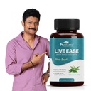 Live Ease Supplement – Blend of Kalmegh, Dandelion, Kasni, Triphala, Punarnava, Giloy, and Makoi, Traditionally Used Botanical Ingredients, 60 Caps
