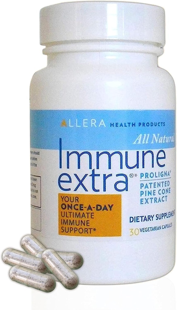 Παγκοσμίως διατροφική δέσμη Συμβατό με Allera Health Pine Extract Κάψουλες - Vegan ProLigna Plant Based Diet Products - Immune Support Supplement - 30 Κάψουλες με μπρελόκ