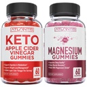 60 Keto Μηλίτης Μηλίτης Ξύδι Ξύδι Σύνθετη Απώλεια βάρους + 60 Γκάμιες Μαγνήσιο Formualted with 770 MG Μαγνήσιο Κιτρικό.