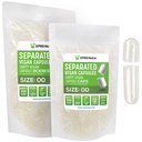 XPRS Nutra Vegan Μέγεθος 00 Χωριστές κάψουλες - 1000 μετρητές Premium κενές κάψουλες χωρισμένες σε σακούλες - Καθαρίστε τα άδεια χάπια 00 για συμπλήρωση συμπληρώματος DIY
