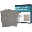 Ασημένιο Ασβέστιο Alginate Dressing Pads, 4''x4'' Patches, 10 ατομική συσκευασία, μαλακά ασημί φορέματα για την φροντίδα των πληγών, απαλό υψηλό απορροφητικό ντύσιμο, μη ραβδί Gauze Pads για τις πληγές