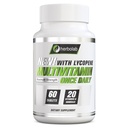 Herbolab Multivitamin Once Daily, Max Strength Vitamins A, C, D, E, K, B1, B2, B6, B12, Νιασίνη, Ασβέστιο, Μαγνήσιο, Ψευδάργυρος, Σελήνιο, Χαλκός, Μαγγάνιο, Χρώμιο με Λυκοπένιο, 60 Count 2 Mo Supply