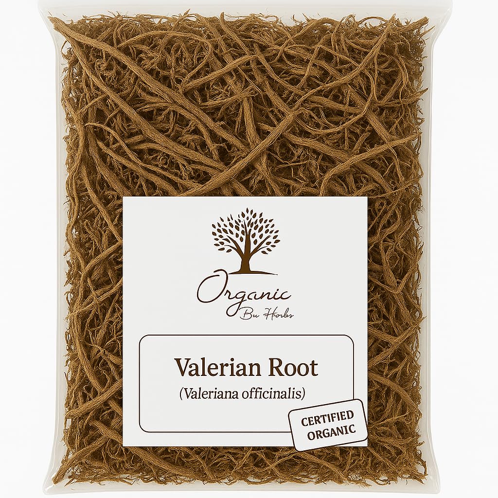 Βιολογικό Αποξηραμένη Ρίζα Βαλεριάνας 2 oz – Valeriana Officinalis – Φυσικό συμπλήρωμα βοτάνων – Μη ΓΤΟ, Vegan, Kosher, Χωρίς πληρωτικά, Χωρίς καφεΐνη