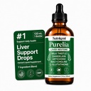 Purelia Liver Restore Drops, Milk Thistle Liquid Supplement, 120 mL | Milk thistle drops with dandelion, artichoke, NAC, choline and L-glutathione for daily liver wellness and antioxidant support
